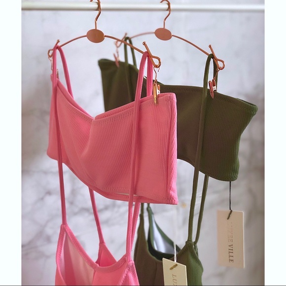 💚Luxee Ville Samantha Jumper Bandeau Bikini Set - Picture 2 of 4